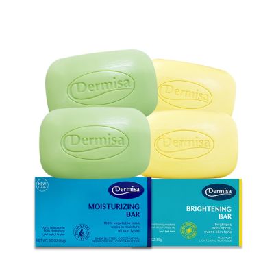 Dermisa升級版美國超級保濕淡斑皂2入+電視冠軍美國淡斑皂2入★潔顏 淡斑 美白 保濕