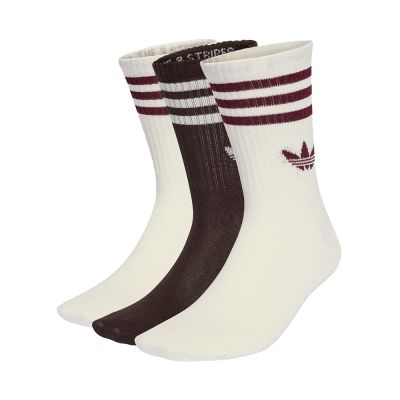 【Adidas 愛迪達】 3S CREW S 3P 三雙 運動長襪 3入 男女 - KD8253