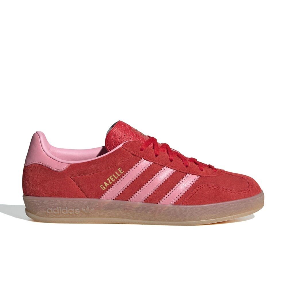 W Adidas Gazelle Indoor 鮮紅淡粉 復古 麂皮 耐磨 休閒鞋 運動鞋 女鞋 IH6797