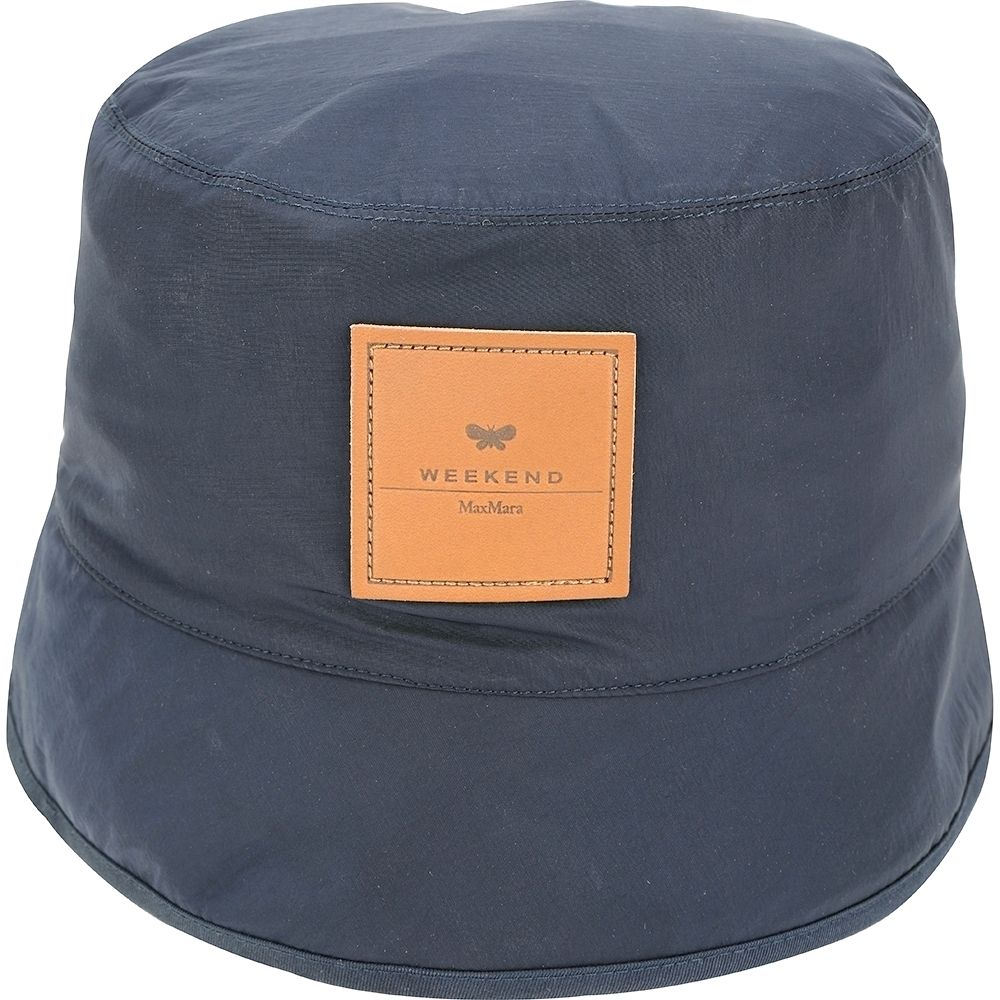 Max Mara-WEEKEND 棉質/尼龍皮標漁夫帽-多款可選 (尼龍-深藍色)