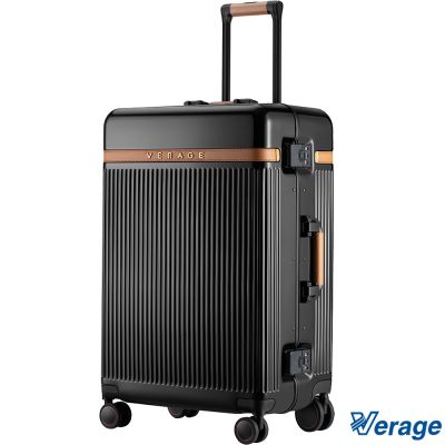 【Verage】維麗傑 25吋英式復古系列行李箱/旅行箱(墨夜黑)