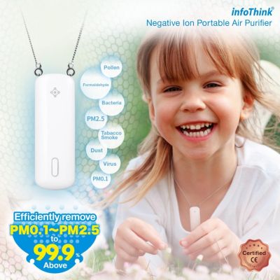 InfoThink隨身淨系列 - 隨身項鍊負離子空氣清淨機 任選一入