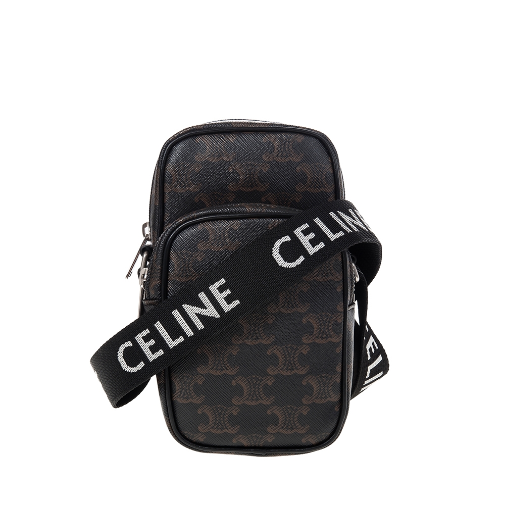 CELINE 賽琳 經典TRIOMPHE 凱旋門LOGO 迷你口袋斜背包