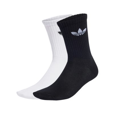 Adidas Ruffle Crew 2P 黑白色 休閒 運動襪 摺邊細節 中筒襪 2 雙入 JX5211