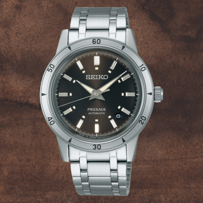 SEIKO 精工錶 4R35-06H0U(SRPL09J1) Style60 s 復古風潛水經典機械錶 咖啡面 39.5mm SK037