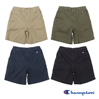 Champion 官方直營-男款 軍裝斜紋布短褲(4色)