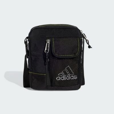 ADIDAS 愛迪達 阿迪達斯 男 女 側背包-黑色系-SMALL ITEM BAG-JC5984