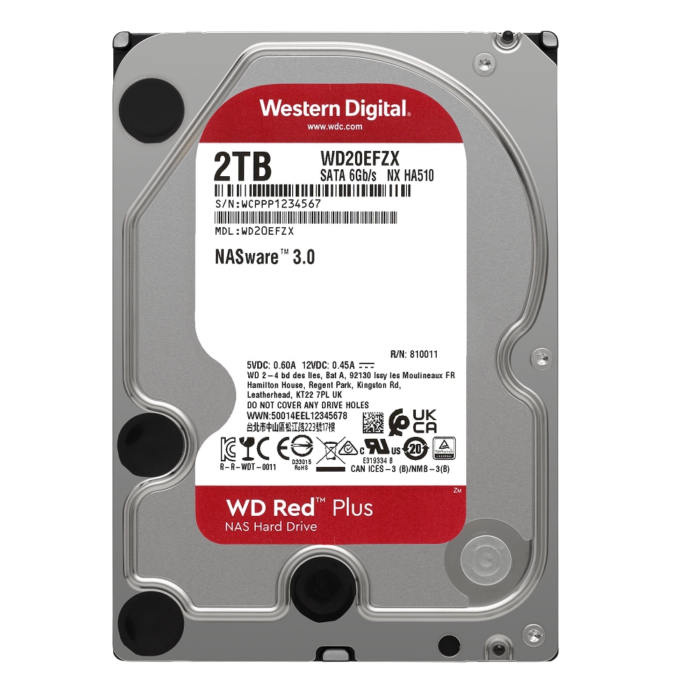 WD 紅標Plus 2TB 3.5吋NAS硬碟(WD20EFZX) | WD 威騰| Yahoo購物中心