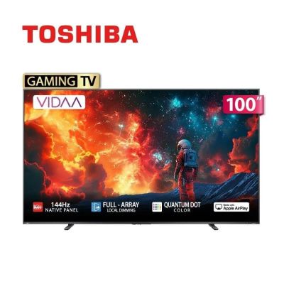 TOSHIBA東芝 REGZA 100型 4K QLED 144Hz Full Array LED AirPlay2 智慧顯示器 100Z670NP