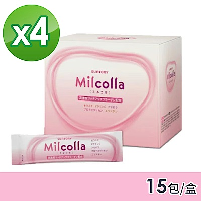 三得利 蜜露珂娜 膠原蛋白(粉末)(15包/盒)x4-共60包