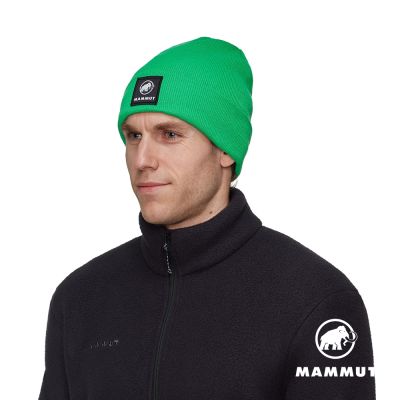【Mammut長毛象】Fedoz Beanie 保暖針織反折豆豆帽 笠松綠 #1191-01092