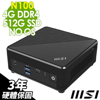 MSI微星 MSI 微星 CUBI 迷你電腦 (N100/4G/512G SSD/FD)