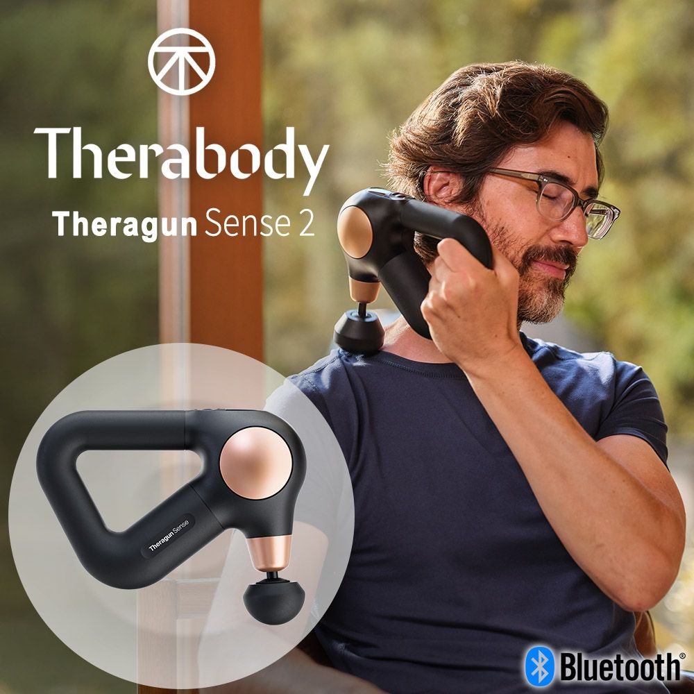THERAGUN Sense2 專業級智慧衝擊式筋膜槍(14kg推力/12mm振幅/2款按摩頭)
