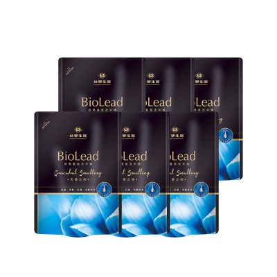 【台塑生醫】BioLead經典香氛洗衣精補充包1.8kg 6入組(天使之吻/花園精靈/紅粉佳人/璀璨時光)