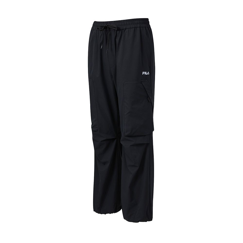FILA 男平織長褲-黑色 1PNA-5313-BK