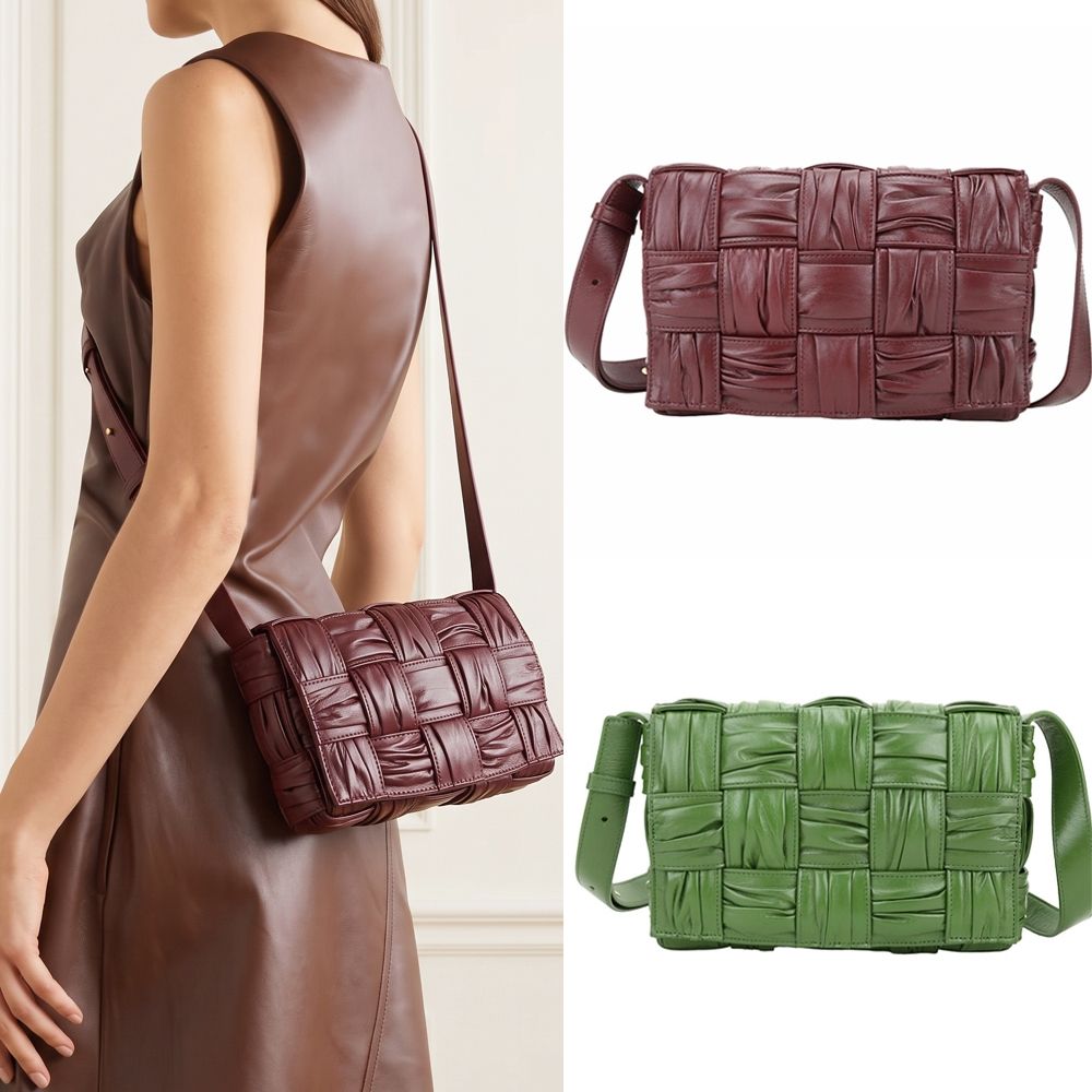 BOTTEGA VENETA 寶緹嘉 BV Cassette 暢貨出清 男女通用 編織翻蓋斜背包-多款可選