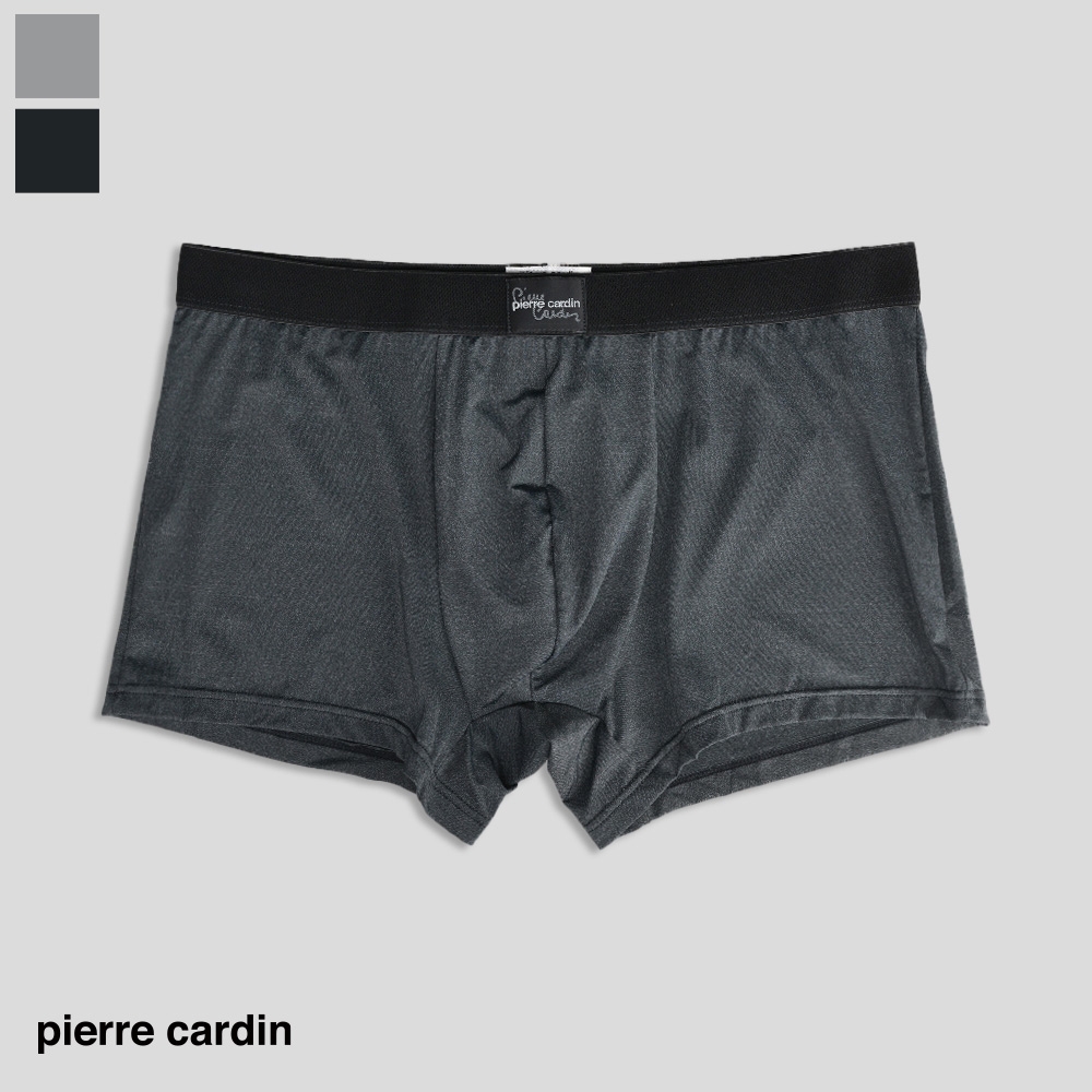 【pierre cardin 皮爾卡登】抑菌消臭速乾貼身平口褲 (麻黑)