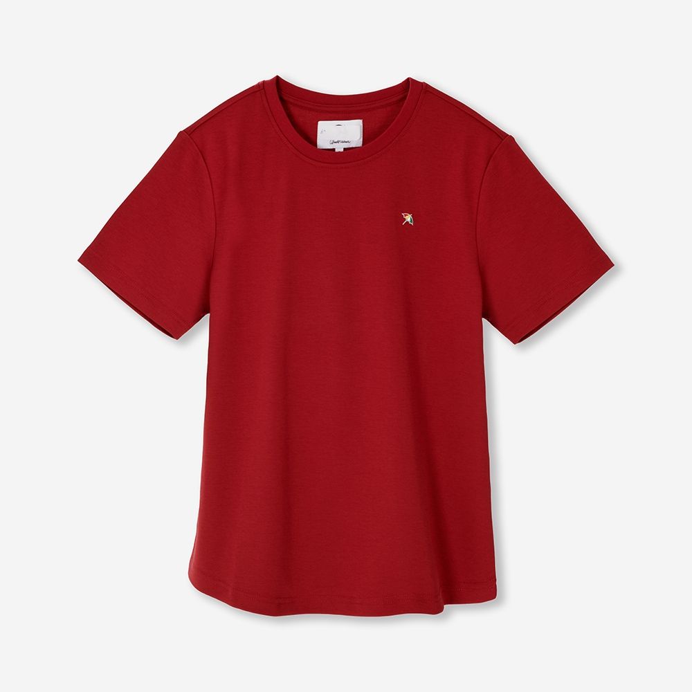 【Arnold Palmer 雨傘】女裝 小傘刺繡圓領短袖T-Shirt（紅色）