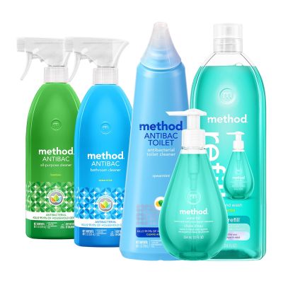 Method 美則 防疫hold的住 5件組(清泉洗手乳、全方位抗菌、馬桶殺菌)