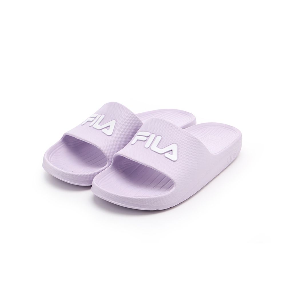FILA官方直營 SLEEK SLIDE 中性拖鞋-灰/卡其/粉紫 三色任選(4-S955A) (粉紫)
