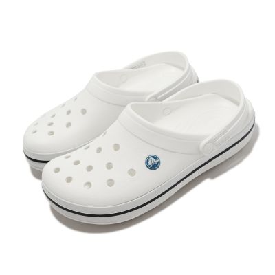 Crocs 布希鞋 Crocband 白 男鞋 洞洞鞋 涼拖鞋 透氣 基本款 卡駱馳