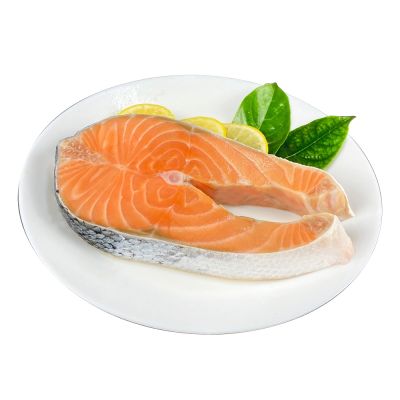 巨無霸鮭魚500g X4片/腹部中段 /P級智利鮭魚/單片真空-築地一番鮮
