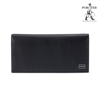 PORTER INTERNATIONAL - 沉穩風尚LOFTY真皮長夾 - 黑