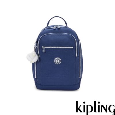 『首爾包』Kipling (網路獨家款)拼接藍輕量機能旅行後揹包-SEOUL CABIN