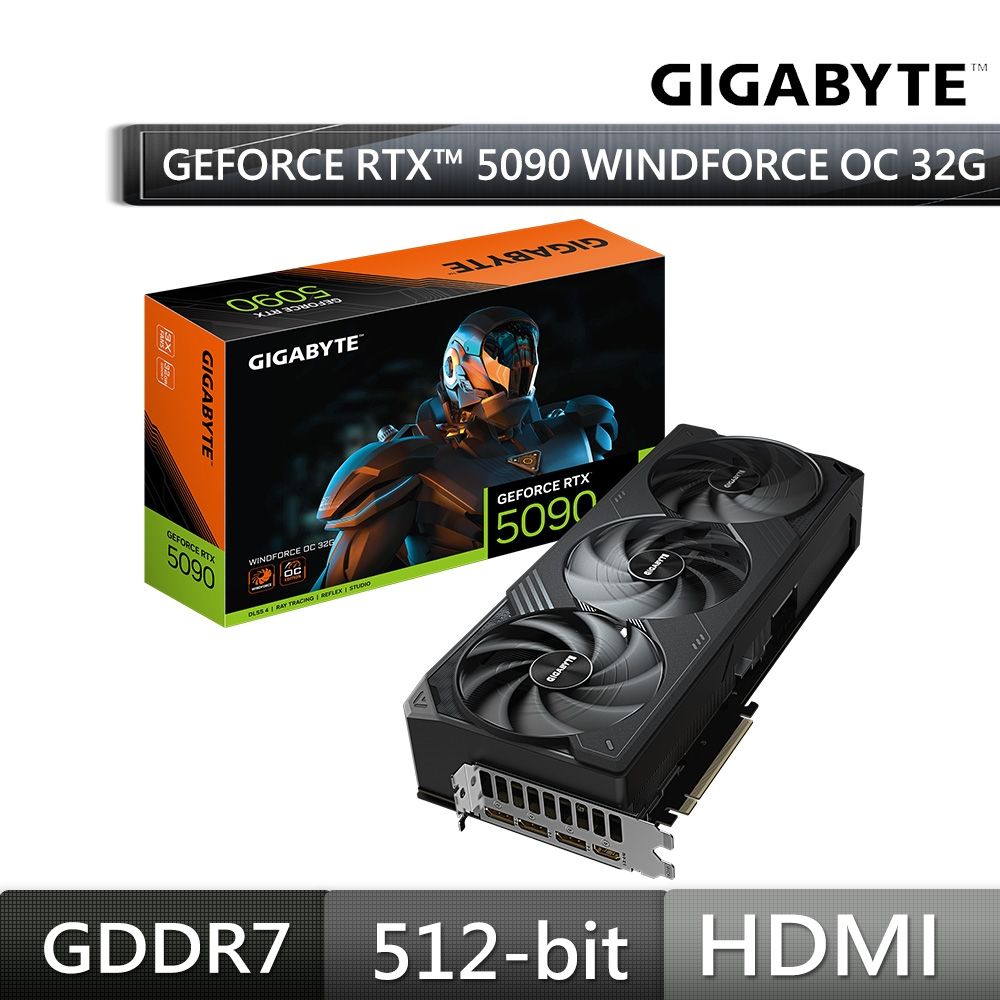 GeForce RTX 5090 WINDFORCE OC 32G GV-N5090WF3OC-32GD | RTX 5090