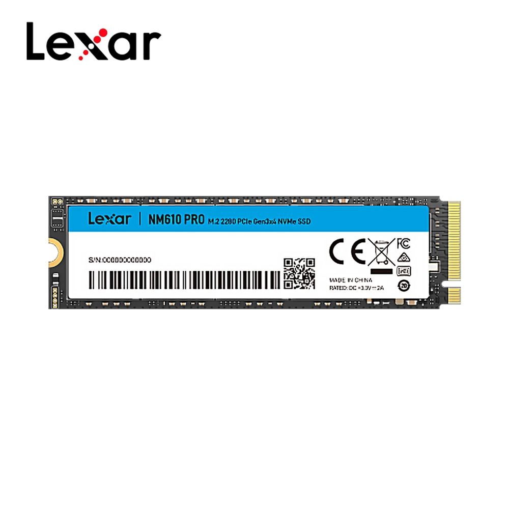Lexar 雷克沙 NM610 PRO M.2 2280 PCle Gen3 NVMe 1TB 固態硬碟