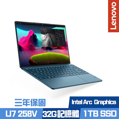 Lenovo聯想 Lenovo 聯想 Yoga Slim 9 83CX0010TW 14吋效能筆電 Ultra 7 258V/32G/1TB PCIe SSD/Win11Pro/三年保