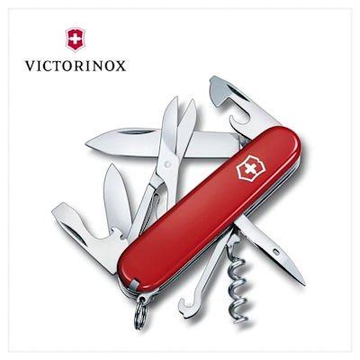 VICTORINOX 瑞士維氏 瑞士刀 Climber 14用 91mm 紅 1.3703