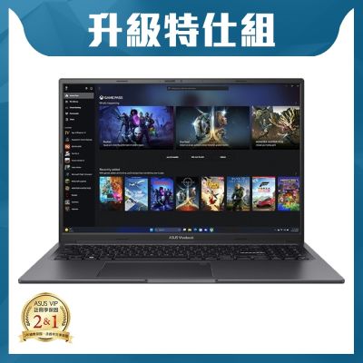 ASUS華碩 ASUS K3605ZF 16吋筆電 (i5-12500H/RTX2050/8G/512G/Vivobook 16X/搖滾黑)