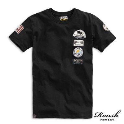 Roush 美式多貼布設計水洗棉短TEE 2.0(2012190)