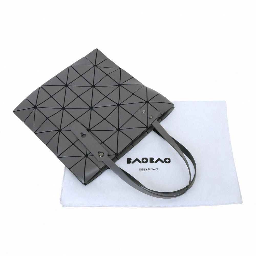 ISSEY MIYAKE BAOBAO BLOCKY 幾何方格6x6 托特包(炭灰色)霧面| 購物包