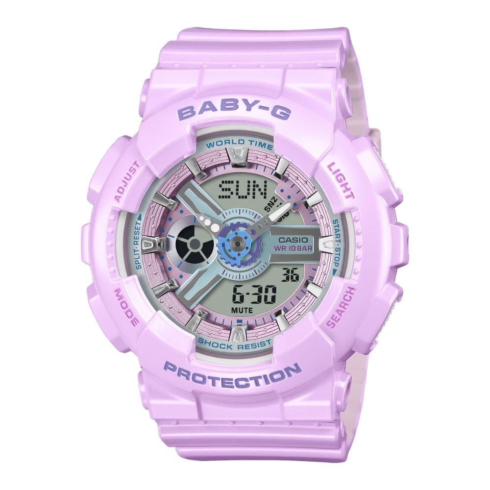 CASIO卡西歐 BABY-G Y3K 閃耀奪目  細膩優雅 雙顯錶款 BA-110MC-6A_43.4mm