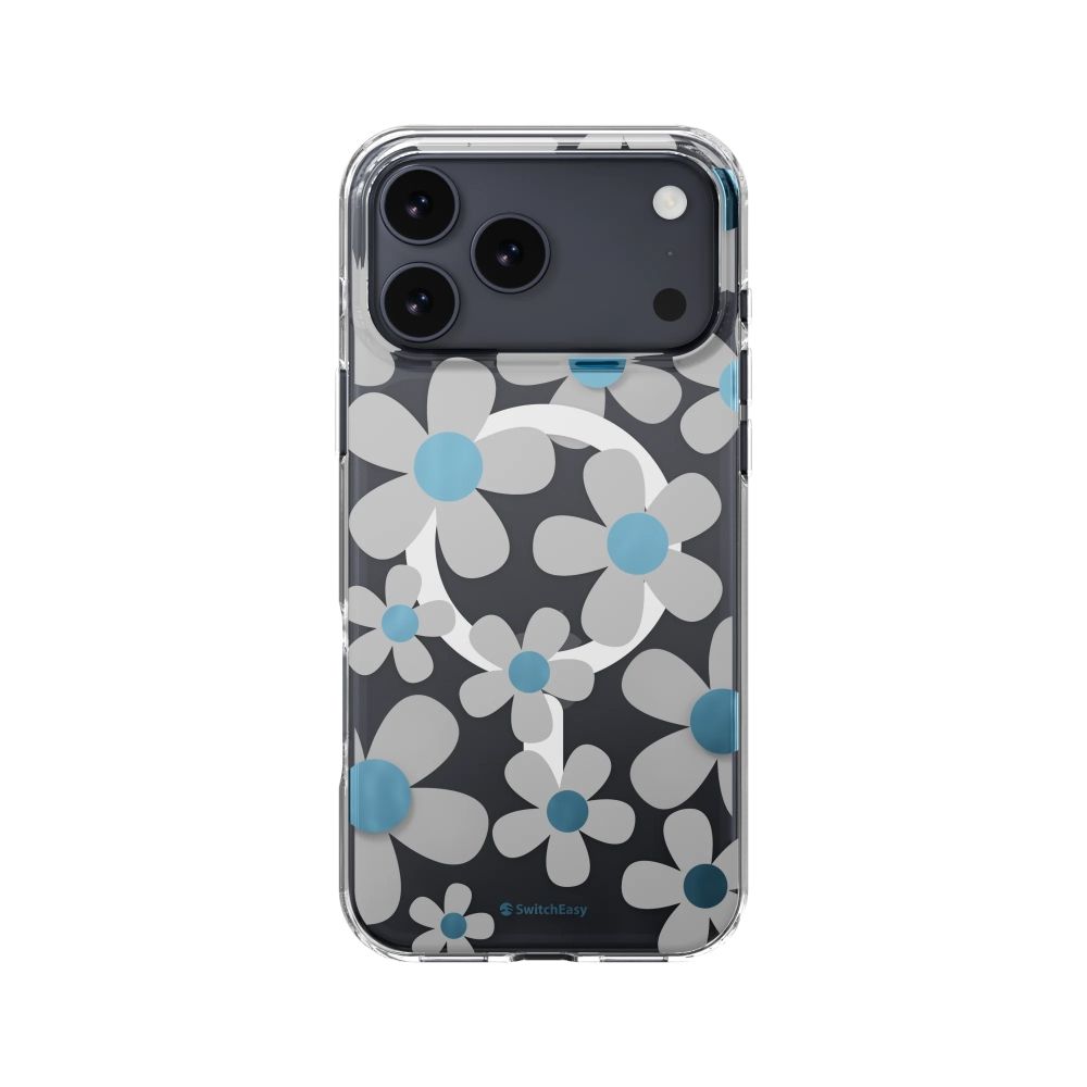 【SwitchEasy】 Fleur 花卉系列防摔殼 iPhone 17 系列 (支援MagSafe） (灰藍-MagSafe)