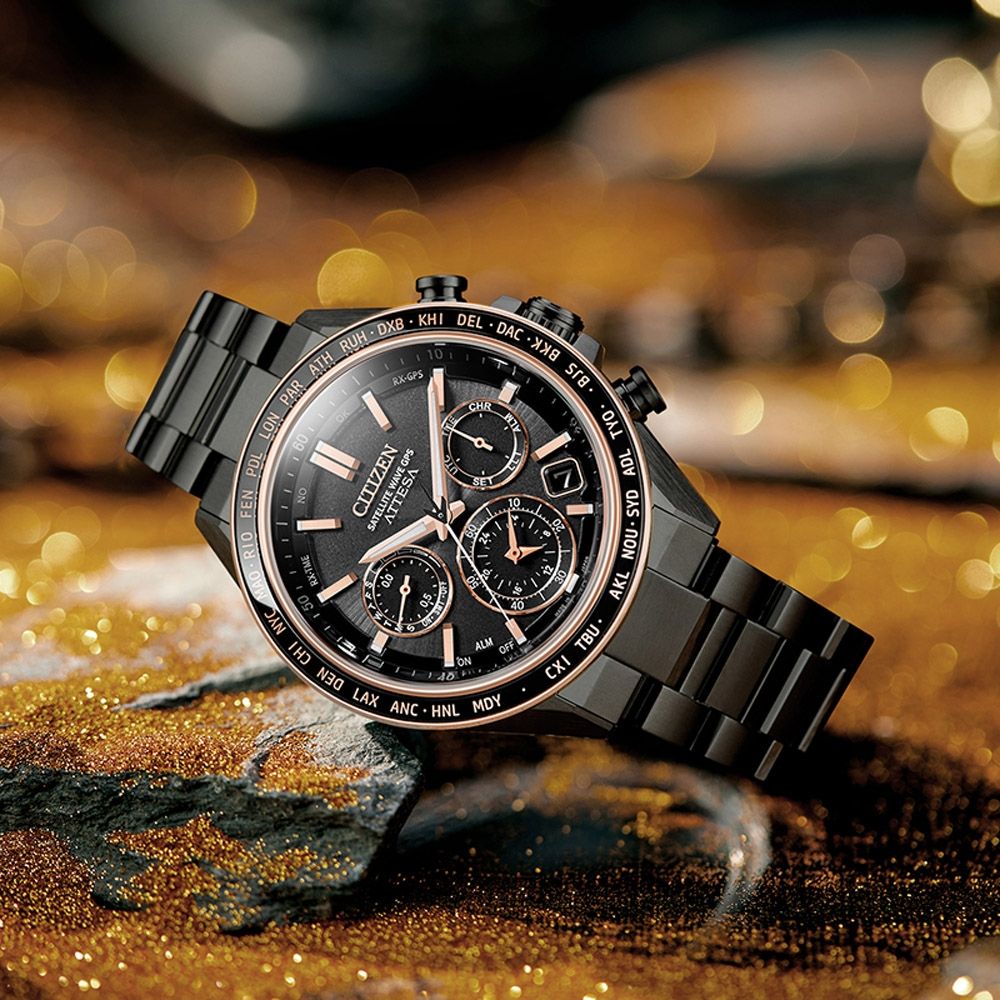CITIZEN 星辰GPS衛星對時鈦金屬光動能腕錶新年禮物CC4074-61W 限量