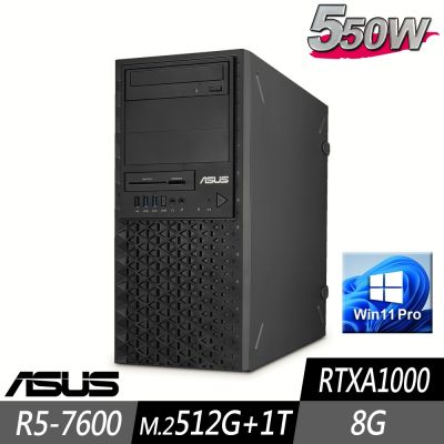 ASUS 華碩ExpertCenter工作站 R5-7600/8G/M.2-512G+1TB/RTXA1000/W11P
