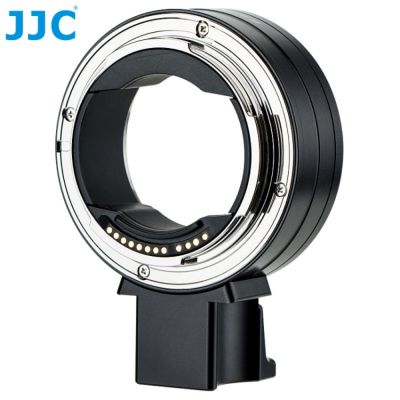 JJC佳能Canon副廠光圈快門自動對焦控制環鏡頭轉接環CA-EF_RF(具電子接點晶片,相容Canon原廠EF-EOS R)EF轉RF鏡頭轉接器