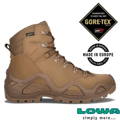 德國 LOWA 男 軍靴 歐洲製造 Z-6S GTX C 中筒超輕量全防水多功能登山軍用鞋 LW310688-0731 土狼深棕