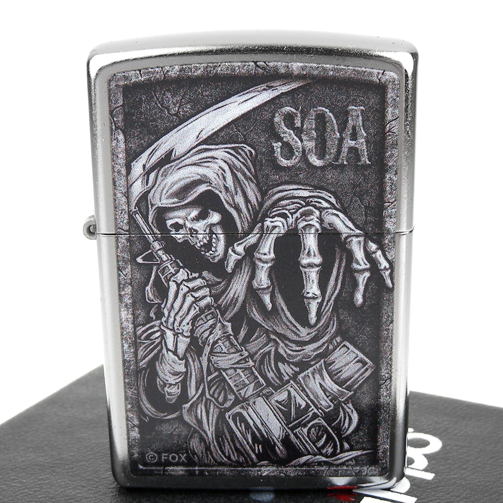 ZIPPO 美系~Sons Of Anarchy-混亂之子-死神圖案設計打火機| 日用雜貨| Yahoo購物中心