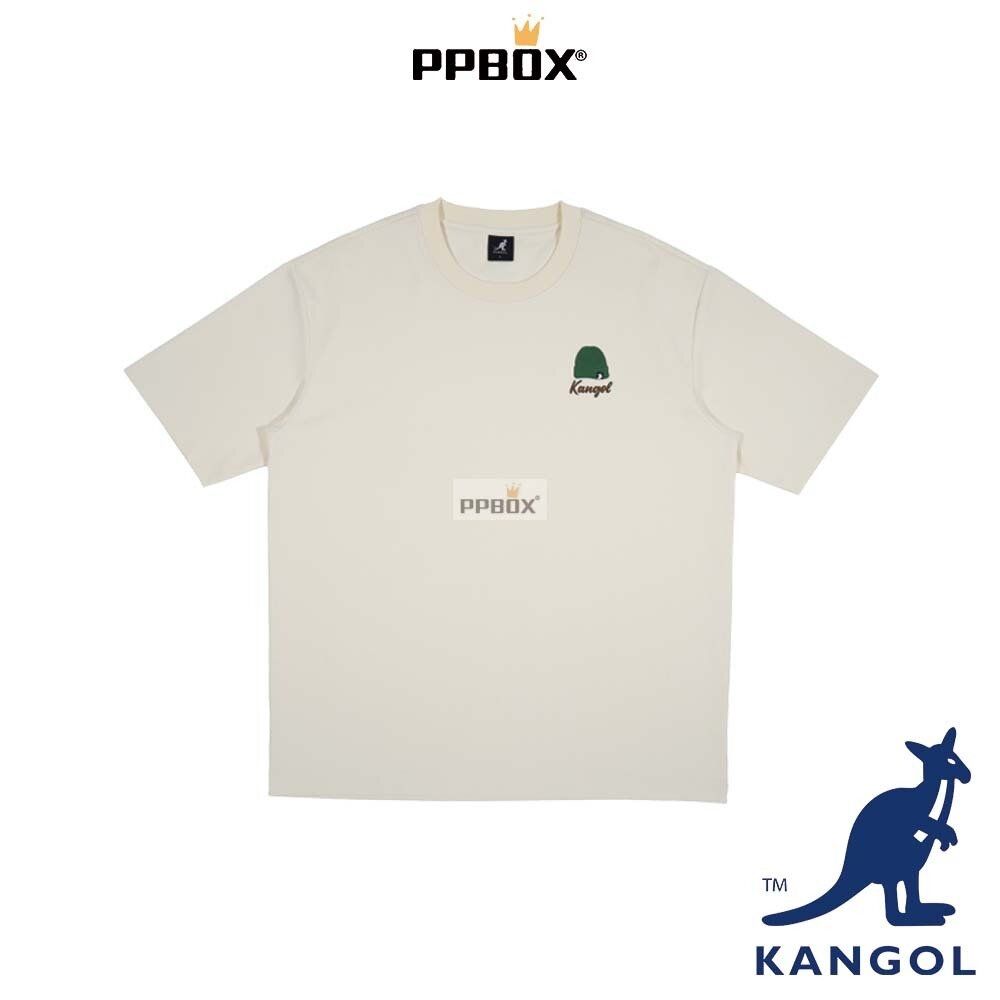 KANGOL 小毛帽LOGO 短T 衣服 【65258051】 (米白)