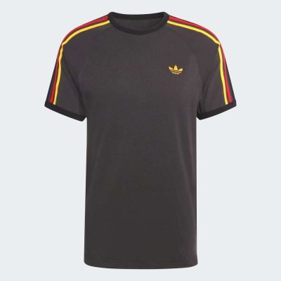 Adidas 愛迪達 3s Tee KC8637 男 T恤 運動上衣 休閒短袖 黑 黃紅邊 亞版