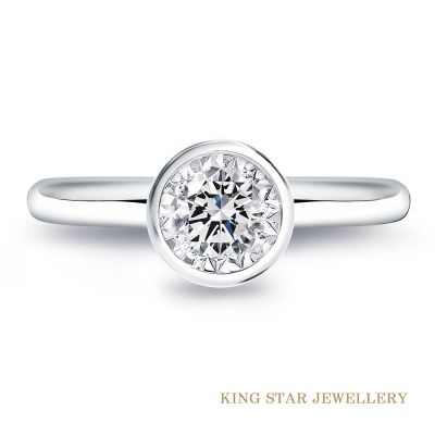 King Star 30分 DVS2天然鑽石戒指 泡泡(3 Excellent極優 八心八箭)