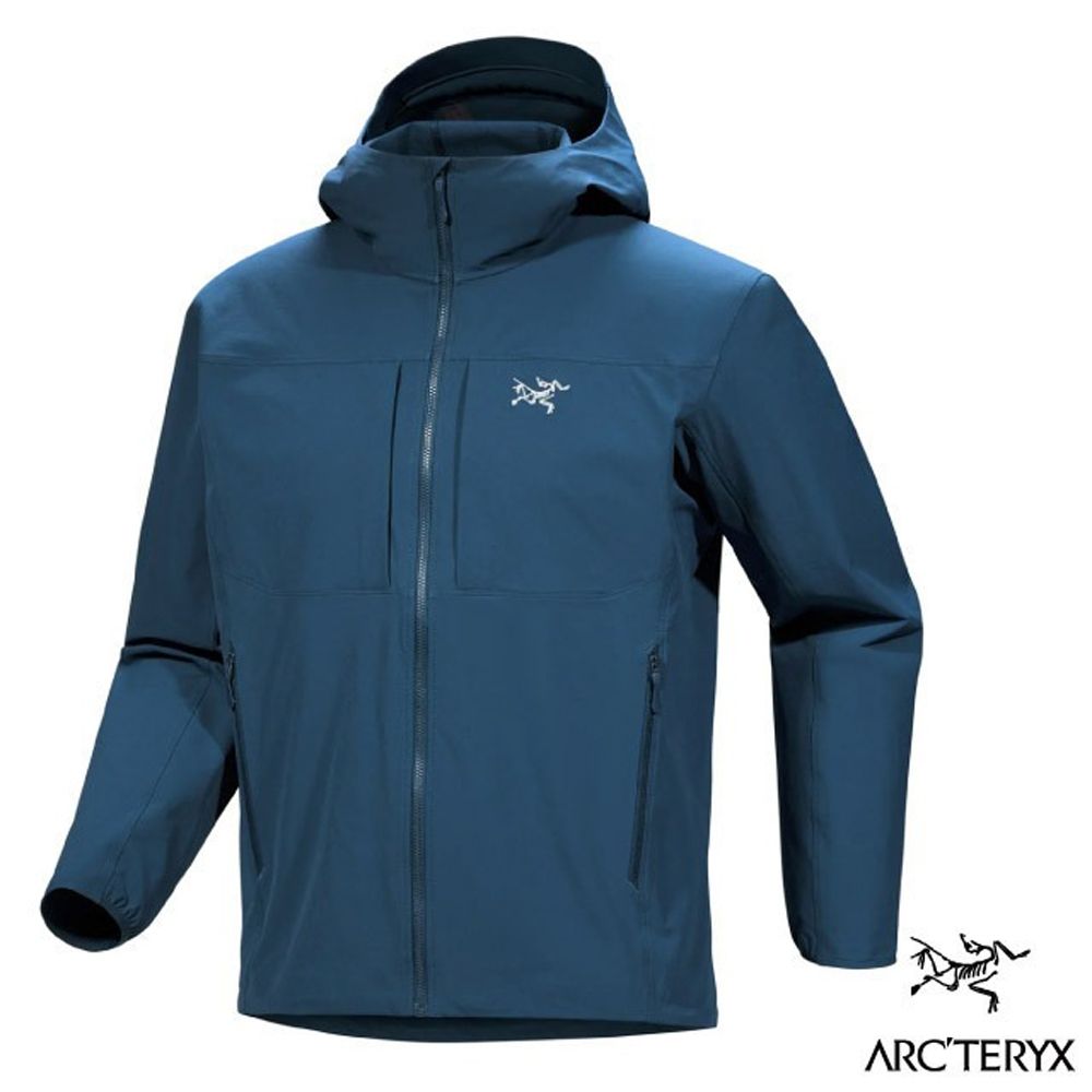 ARCTERYX 始祖鳥】男Gamma Hoody 彈性防潑防風透氣保暖軟殼連帽外套