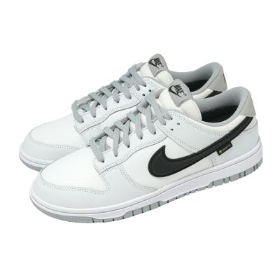 Nike 休閒鞋 Dunk Low GTX 男鞋 白 灰 防水 皮革 經典 HQ2053-100