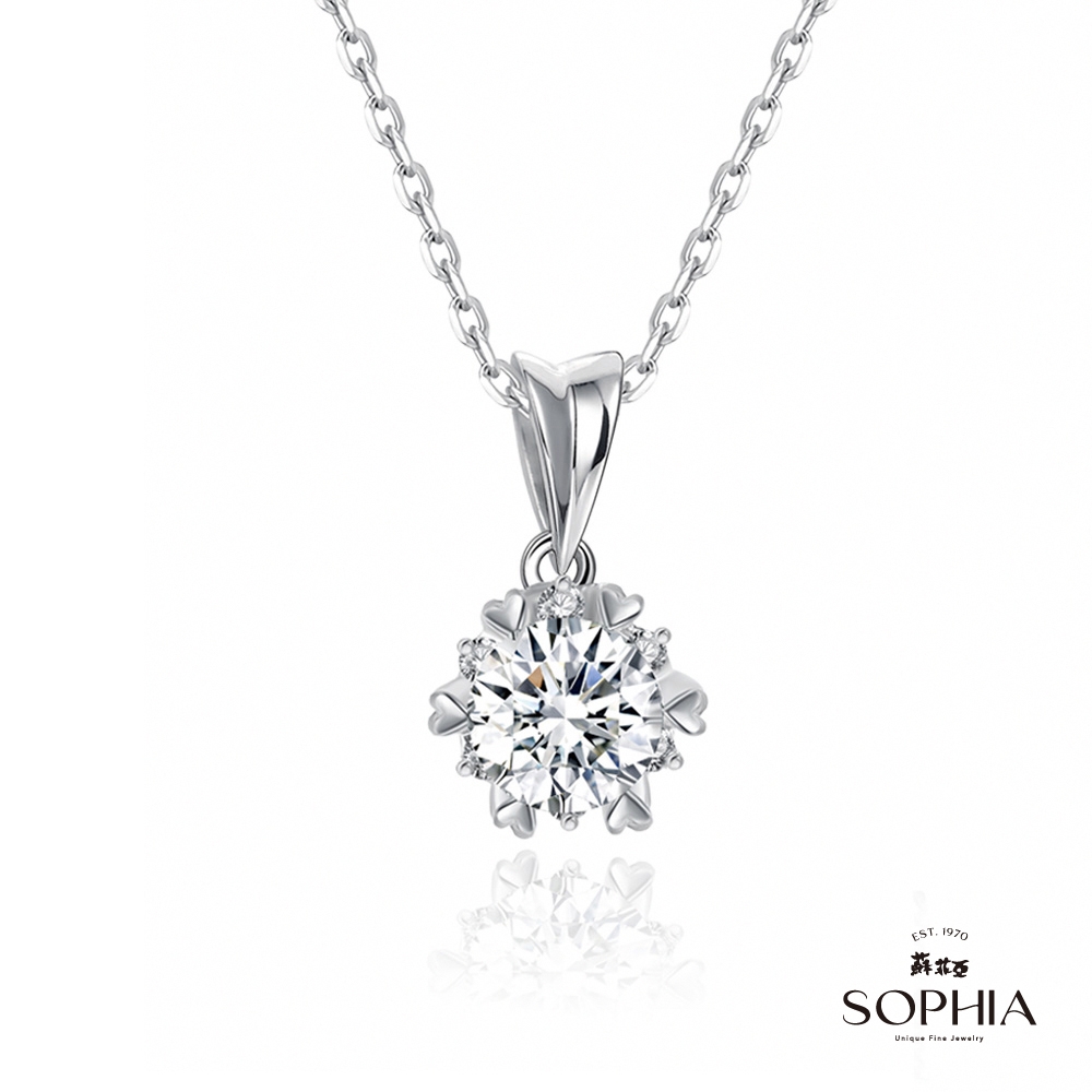 SOPHIA 蘇菲亞珠寶 - 費洛拉 50分 F/VS2 18K金 鑽石項墜