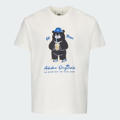 【adidas 愛迪達】 TAIPEI 黑熊 短袖上衣 T恤 男/女 - Originals LF5889