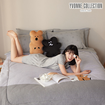 YVONNE 以旺傢飾 S more 單人四季被-寧靜灰（DINOTAENG）